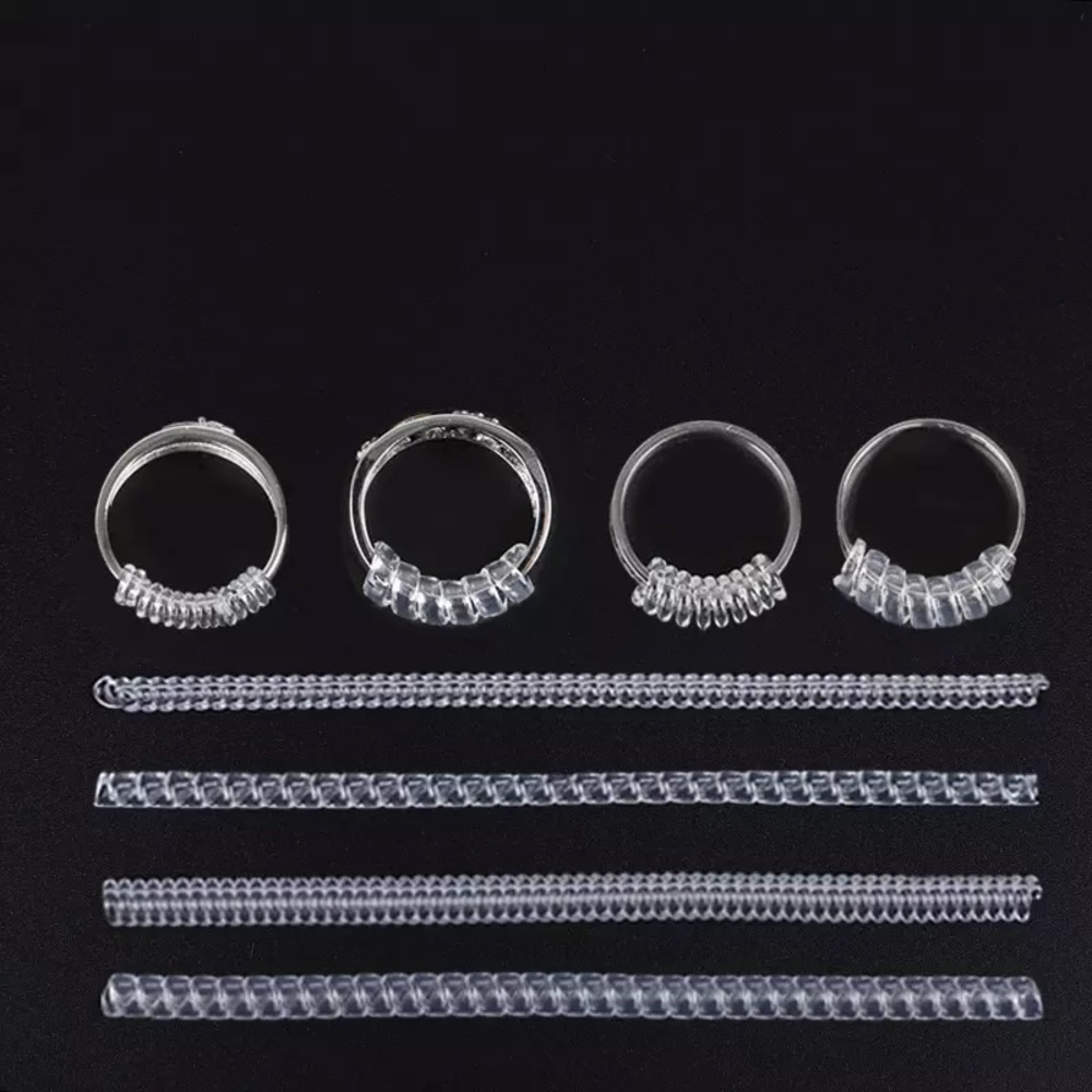 1pcs Ring Sizer Clear Ring Adjuster Spiral Resize